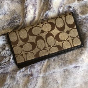 Coach Check Book Cover